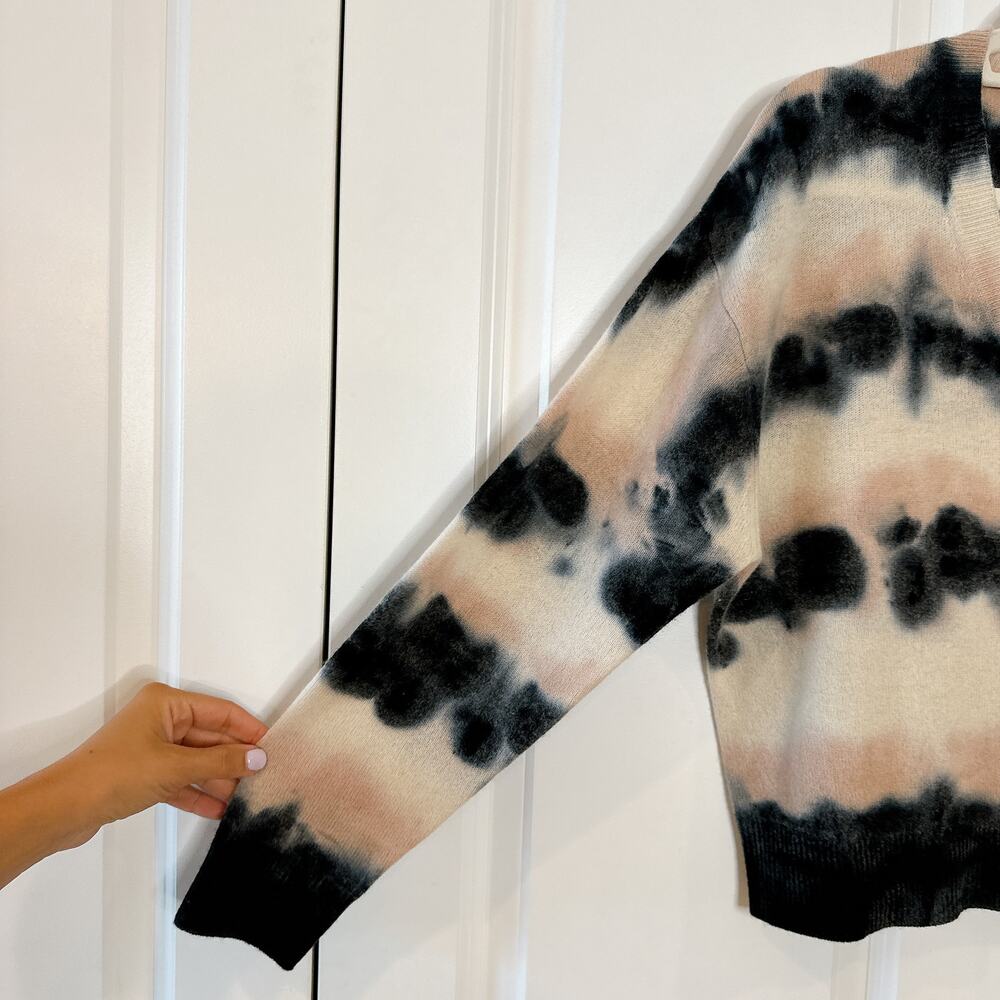 CRUSH Cashmere Tie Dye Malibu Jumper in Black Nectar | 2 - Picture 10 of 12